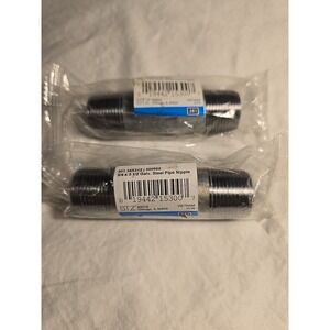 STZ Galvanized Steel Pipe Nipple 3/4" x 3-1/2"‎ Lot Of 2 New